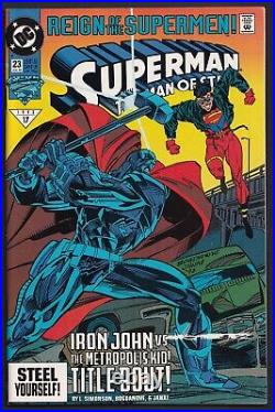 Reign of the Supermen complete 1993 crossover event! 22 issues! Black Suit Supes