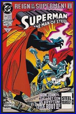 Reign of the Supermen complete 1993 crossover event! 22 issues! Black Suit Supes