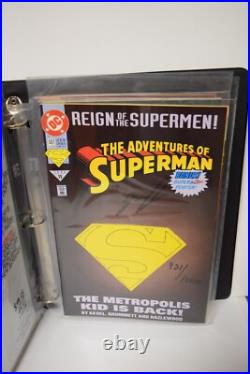 Return of Superman 5 Comic Books Signed L. Ed. #921/10000 Dynamic Forces COA
