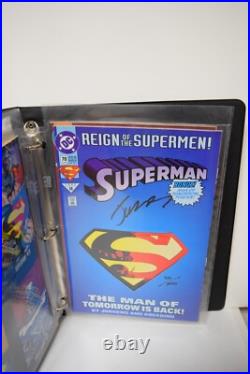 Return of Superman 5 Comic Books Signed L. Ed. #921/10000 Dynamic Forces COA