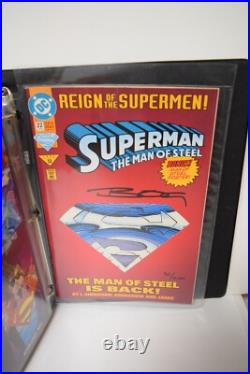 Return of Superman 5 Comic Books Signed L. Ed. #921/10000 Dynamic Forces COA