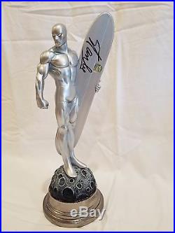SIGNED By STAN LEE & BOWEN SILVER SURFER 03/1000 Painted STATUE Fantastic 4 Bust