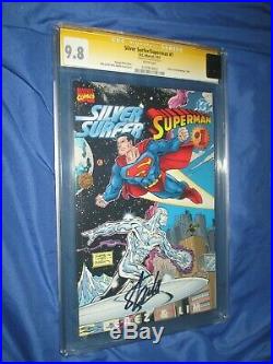 SILVER SURFER / SUPERMAN #1 CGC 9.8 SS Signed by Stan Lee DC & Marvel