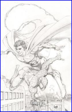 SPIDER-MAN SUPERMAN #1 GREG CAPULLO 1200 Virgin Sketch Ratio Variant