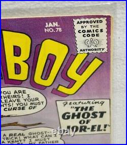 SUPERBOY #78 DC Comics 1960 Rare RAW Unrestored Boarded