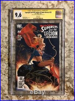 SUPERGIRL AND LEGION OF SUPER-HEROES #23 HUGHES VARIANT CGC SS 9.6 + Head Sketch