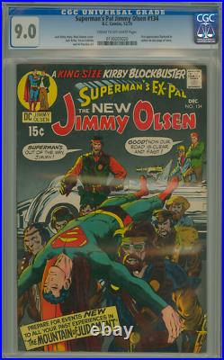 SUPERMANS PAL JIMMY OLSEN 134 CGC 9.0 FIRST APPEARANCE DARKSEID! DC Silver Age