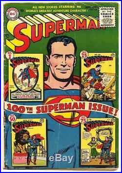 SUPERMAN #100 G, DC Comics 1954, H Collection