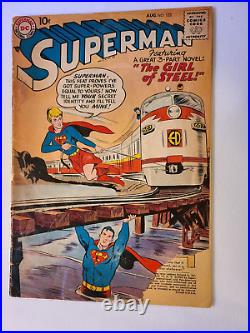 SUPERMAN # 123 DC 1958 KEY 1st SUPERGIRL PROTOTYPE