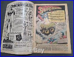 SUPERMAN #123 UNRESTORED MEGA KEY ISSUE The FIRST SUPER-GIRL! 1958