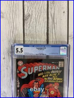 SUPERMAN #199 Aug. /1967 CGC Universal Graded 5.5 DC Comic Book. New Slab