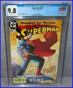SUPERMAN #204 (Classic Jim Lee cover) CGC 9.8 NM/MT DC Comics 2004