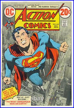 SUPERMAN 233 Action Comics 419 1ST APP Human Target ICONIC Neal Adams Cover 1972