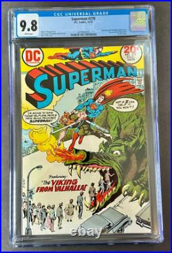SUPERMAN #270 CGC 9.8 WP NM/M DC 1973? Fun Nick Cardy Dragon & Viking Cover