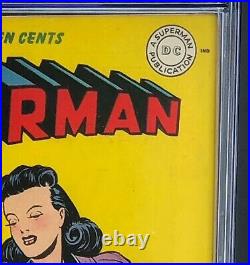 SUPERMAN #27 (DC 1944) CGC 9.2 WHITE PGs ONLY 4 HIGHER! Toyman Appearance