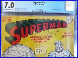 SUPERMAN #28 CGC 7.0 Golden age Lois Lane solo stories begin 1944 DC comics