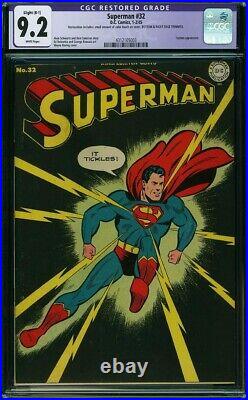 SUPERMAN #32 CGC 9.2 DC 1945 Toyman app