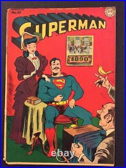 SUPERMAN #35 GOLDEN AGE 1945 Comic Book 10 Cent LOIS LANE Complete JERRY SIEGEL