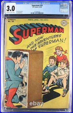 SUPERMAN #39 Early Golden Age! CGC Grade