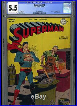 Superman #48, 9-10/1947, D. C. Comics, Golden Age Comic, Cgc 5.5