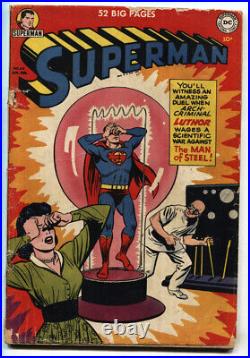 SUPERMAN #68-1951-First Lex Luthor cover- DC comic book-glue