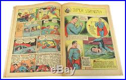 SUPERMAN #6 CGC 6.0 Fine, 1st Splash Page! DC Comics 1940