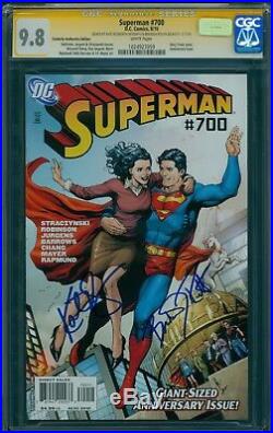 SUPERMAN 700, CGC 9.8 SS, signed Brandon Routh & Kate Bosworth! White pages