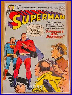 SUPERMAN #80 (DC 1953) Plastino Superman's Big Brother Origin Retold VG- (3.5)