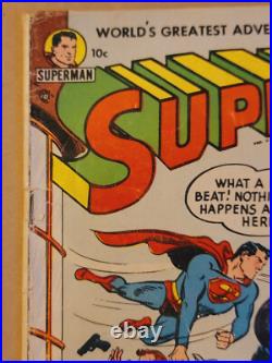 SUPERMAN #84 (DC 1953) Win Mortimer Lois Lane Policewoman VG- (3.5)