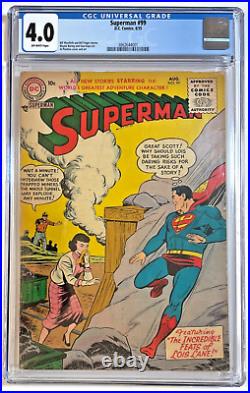 SUPERMAN #99 (CGC 4.0) DC Comic Golden Age 1955