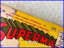 SUPERMAN #99 DC COMICS 1955 OWithW 7.5+