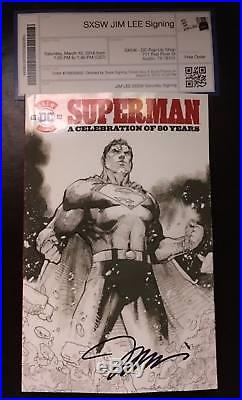 SUPERMAN A Celebration Of 80 Years SXSW South By Southwest Jim Lee Signed