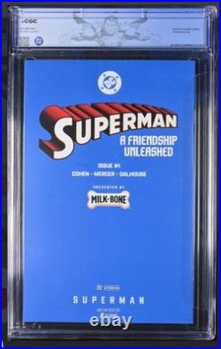 SUPERMAN A Friendship Unleashed #1 CGC 9.8 Milk-Bone Custom Comic 2025