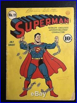 SUPERMAN COMICS #11 Superman 1941 1/2 pg Ad for All-Flash Quarterly #1