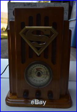 SUPERMAN Collectors Edition NOSTALGIC RADIO 1998 MIB Canadian Handcrafted Wood