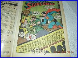 SUPERMAN Comics #24 1943 DC classic American FLAG cover WWII-era action no rsv