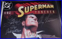 SUPERMAN FOREVER #1 Comic Book SIGNED (Autographed) by 6 creators & writers