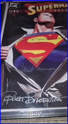 SUPERMAN FOREVER #1 Comic Book SIGNED (Autographed) by 6 creators & writers
