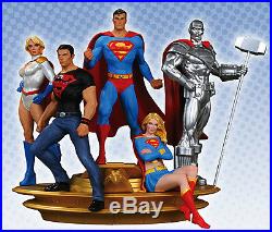 SUPERMAN Family Statue Part 1 and 2 SUPERMAN SUPERBOY POWER GIRL STEEL SUPERGIRL