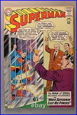 SUPERMAN No. 160 APRIL 1963 When Superman Lost His Powers! Looks Good