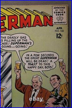 SUPERMAN No. 160 APRIL 1963 When Superman Lost His Powers! Looks Good