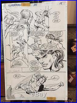 SUPERMAN ORIGINAL ART Issue 101 vol. 2 Page 20 GIL KANE
