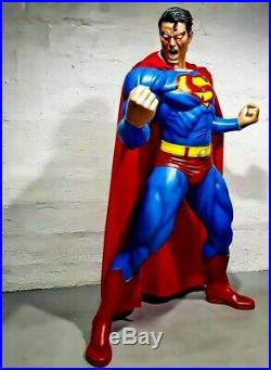 SUPERMAN RAGE VERSION Custom Statue Life Size FINET SCULPTURE ARTS