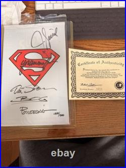 SUPERMAN Reign of the Supermen! 4 Comic Book set Autographed 1723/10,000 Num COA