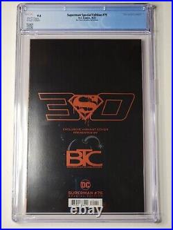 SUPERMAN SPECIAL EDITION 75 CGC 9.8 30TH ANNIVERSARY RED FOIL 2022 BTC Exclusive