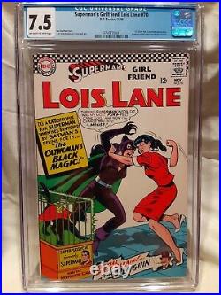 SUPERMAN'S GIRLFRIEND LOIS LANE #70 CGC 7.5 1st Silver Age Catwoman
