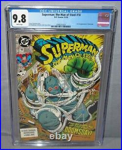 SUPERMAN THE MAN OF STEEL #18 (Doomsday 1st app) CGC 9.8 NM/MT DC Comics 1992