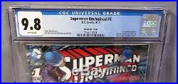 SUPERMAN UNCHAINED #1 (Jim Lee 3-D Lenticular Variant Cover) CGC 9.8 DC 2013