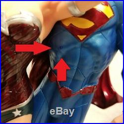 SUPERMAN WONDER WOMAN KISS STATUE NEW! JIM LEE Justice 12 DC COMICS Bust Figure