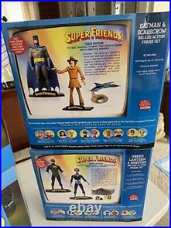 SUPER FRIENDS dc direct DELUXE ACTION FIGURE Set Of 6 Batman Superman Aquaman ++